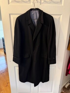 Alaia Black Classic Single-Breasted Trench Coat